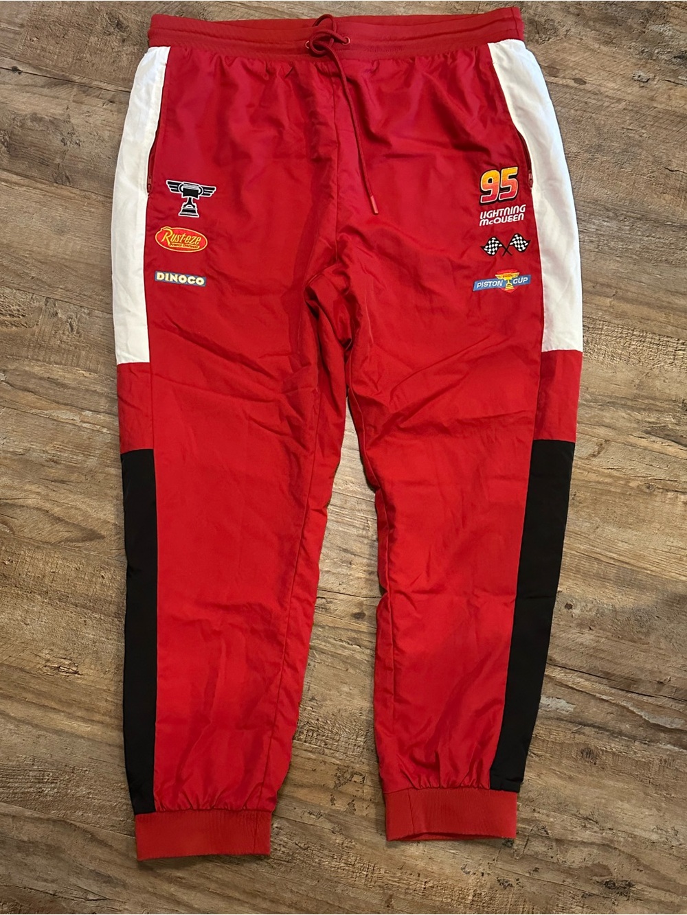 Disneys Pixar BoxLunch Cars Lightning McQueen jogger/pants. NWOT